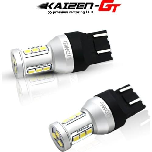 Super Bright Error Free T20 7440 W21W 7443 W21/5W LED Bulbs For Lada Kalina Granta Vesta DRL Daytime Running Light Backup Lamp