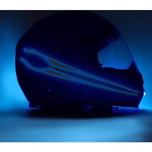 Nordson Motorcycle Helmet Light Night Riding Signal Waterproof LED Light Flashing Luminous Stripe Modified Helmet Sticker Signal