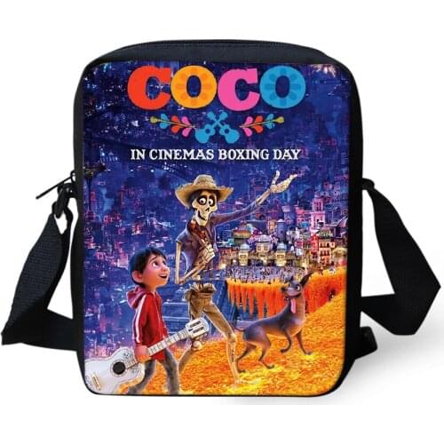 Womens Messenger Bags COCO Music Skull Pattern Girls Shoulder Bags Cartoon Anime Designer Teenagers Mini Flaps Puse Bags