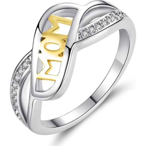 Womens Engagement Ring Mom Ring Charm Zircon Ring Zircon Metal Ring Jewelry Gift Colorful Decoration Set Party Wedding