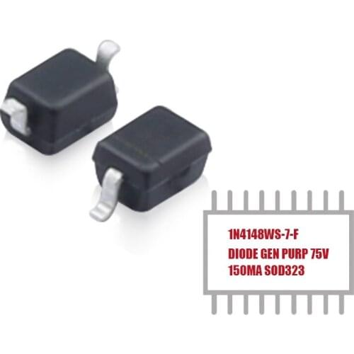 1 PCS 1N4148WS-7-F Diode Standard 75 V 150mA Surface Mount SOD-323 in Stock