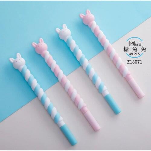 1pcs Kawaii Sugar rabbit Gel Pens black gel ink pens for writing Cute stationery office school supplies 0.5mm