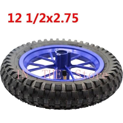 12 1/2 X 2.75 Tyre with Aluminum Wheel Hub for Razor Dirt Bike Rocket 49CC MX350 MX400 Mini