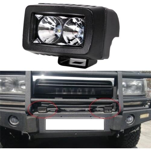 2PCS 10W LED Work Light Car Motorcycle Bicycle SUV Truck Wagon Pickup Driving Spot Fog Lamp 12V 24V Auxliary Indicator Light Bar