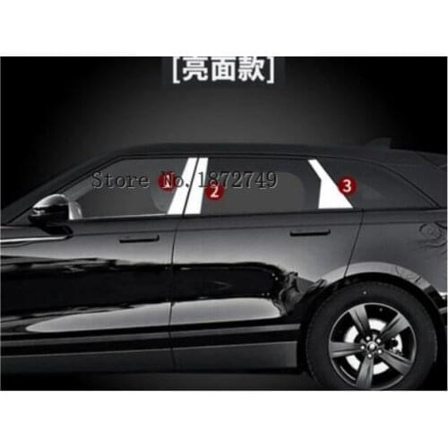 2017 2018 2019 FOR Range Rover Velar High quality stainless steel window trim cover