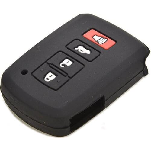 2019 New Silicone Case Cover For Toyota Camry RAV4 Avalon Remote Smart Key 4 Button Black