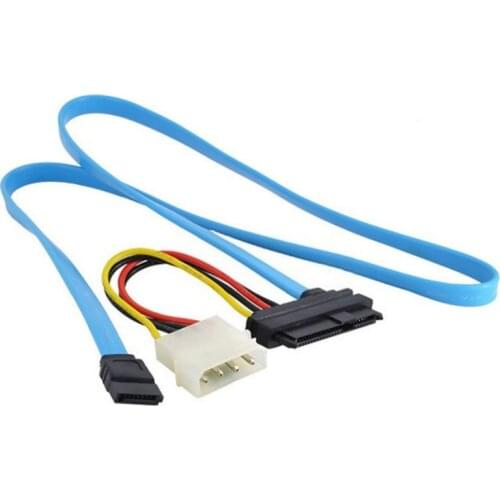 70cm SAS Sata Adapter 7 Pin SATA Serial ATA to SAS 29 Pin and 4 Pin Power Adapter Connector Cable Cord Wire
