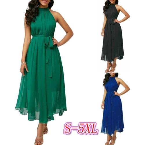 African Dresses For Women 2020 African Dress Ankara Womens Lace Sleeveless Round Neck Daily Dress Evening Dress Party Dress