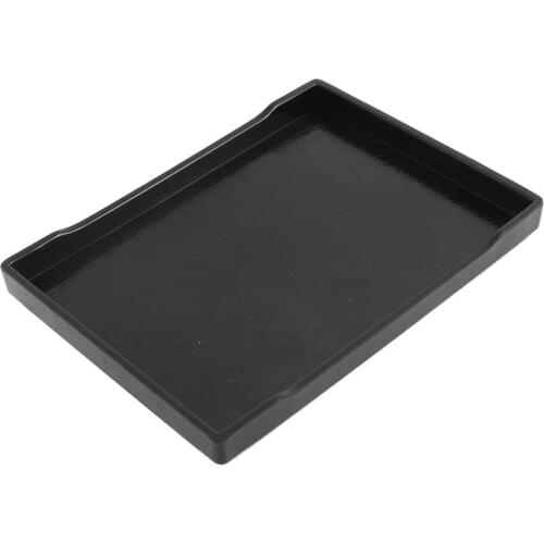 Promotion! Black Rectangular plastic tray of restaurant service fast food pizzeria dinner