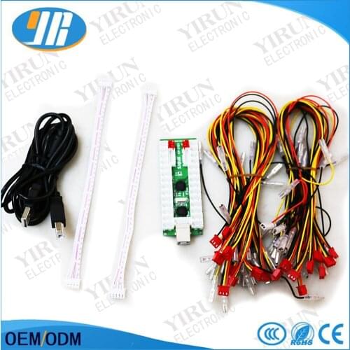 Arcade joystick USB Encoder USB to PC Arcade controller 5V LED push button controller for jamma MAME