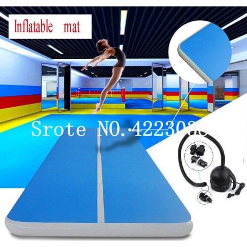 Free Shipping 9*2*0.2m Inflatable Gymnastics Air Track Mat Floor for Training Parkour Tumbling Yoga Indoor Outdoor