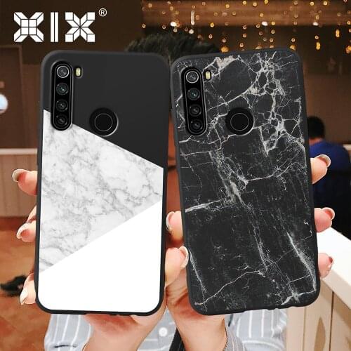 XIX for Funda Xiaomi Redmi Note 10 Pro Case Rock Marble for Cover Redmi Note 8 9 Pro Soft Black TPU Coque for Redmi Note 8T Case