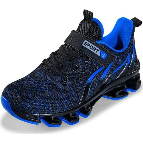 Kids Sneakers Boys Shoes For Children Sneakers Girls Shoes Springs Brethable Mesh Lighted Rubber Running Jump Footwear School