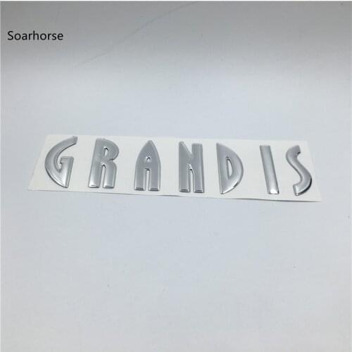 For Mitsubishi Grandis Emblems Rear Boot Logo Trunk Letters alphabet car styling auto sticker