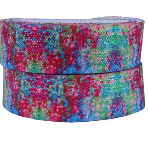 FLRA ElasticCheapest heat transfer printing fold over elastic ribbon