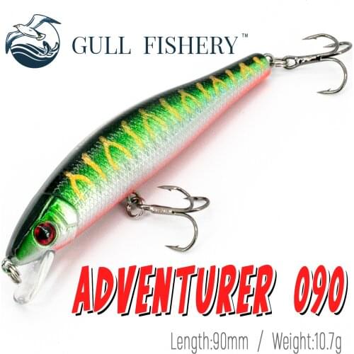 GULL FISHERY 10.7g Hot Model Fishing Lure Hard Bait Pike Bass Carp Swimbait Wobbler Sinking Minnow Quality Professional Depth0.8