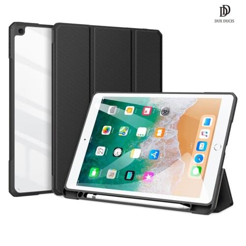 Tablet Leather Case for iPad 2018 9.7" 6th Gen Smart Sleep Wake TOBY with Pencil Holder funda case for iPad 2017 9.7" 5th Gen
