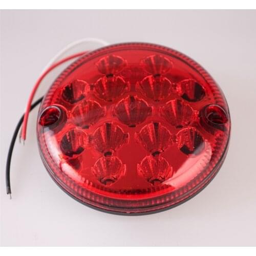 12V/24V LED 95mm Round Parking Lights Truck Waterproof Stop Tail Light Brake Lights Universal