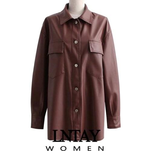 Женские кожаные куртки LNTAY China At AliExpress