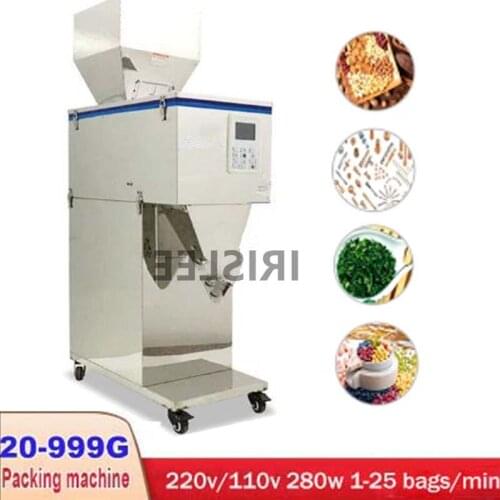 20-999G 100G Powder Granules Filling Machine Tea Leaf Grain Bean Weighing Packing Machine Large Particle Filling