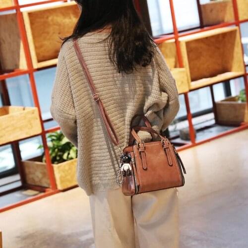 Fashion Bucket Bags Women Oil Pattern Handbags Capacity Casual Shoulder Messenger Bags Ladies PU Purse Sac A Main Designer Bolsa