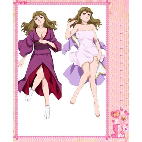 Anime Cartoon MYHIME Double Bolster Hugging Pillow Case Pillow Cover Pillowcase Peach Skin 2 Way No.53044