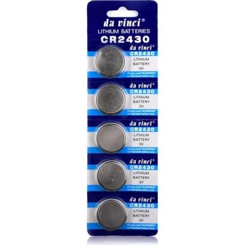 New CR2430 5pcs 3V Button Coin Cell DL2430 KCR2430 L20 Watch Button Battery Replacement BR2430 ECR2430 KL2430
