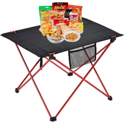 Outdoor Foldable Table Portable Camping Furniture Computer Picnic Tables Ultra Light Anti Slip Folding Desk Aluminium Alloy