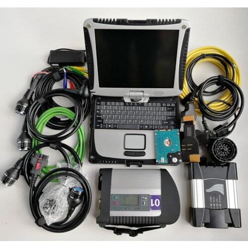Super MB Star C4 and Icom Next with 2 software V12/2020 in 1TB New HDD Used Toughbook CF-19 for Auto diagnosis tool