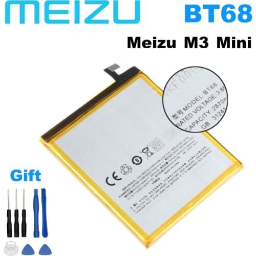 Meizu 100% Original 3020mAh BT15/BT68 Battery For Meizu M3 M3S / M3S mini Y685Q M688Q M688C M688M M688U Phone+Tracking Number