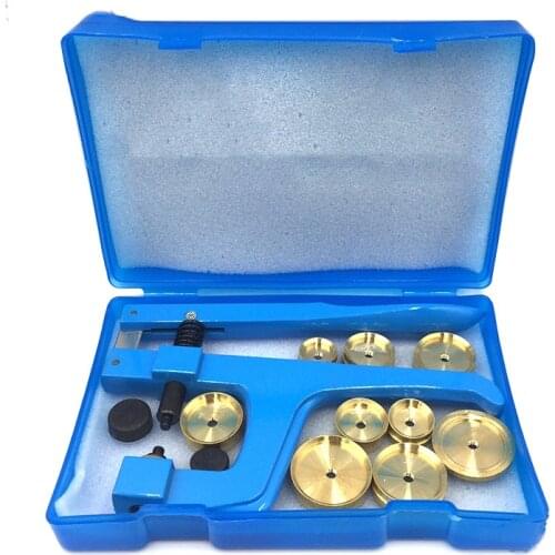 12PCS Watch Press Set Back Case Closer Professional Watchmaker Presser Repair Tool Kit With 9 Dies