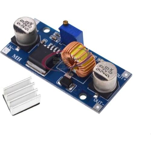5A DC-DC Step Down Adjustable Power Supply Module LED Lithium Charger XL4015 4~38V 96% 5A DC adjustable step-down module