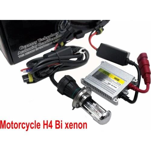 Free shipping Motorcycle Xenon H4 Socket High Low Light HID 12V 35W Slim Ballast Bi Xenon Kit 4300K 5000K 6000K 8000K 10000K