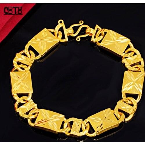 Double Head Live Buckle Anti-fatigue Bracelet High Quality Gold Bracelet Middle East Luxury Fashion Mens Jewelry Bracelet