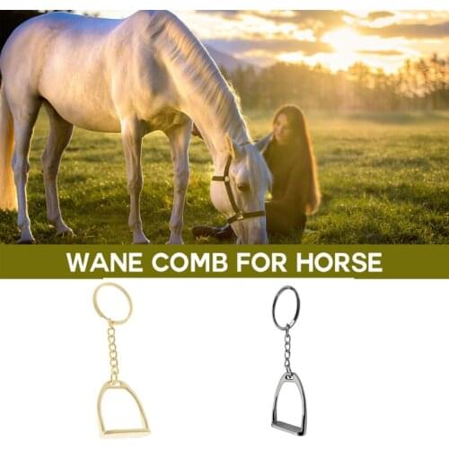 Horse Pony Stirrup Keyring Keychain Hanging Ornament For Business Hand Bag Equipment Outdoor Horse Riding Accessories
