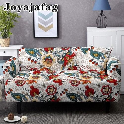 1/2/3/4 Seater Fashion Flower Print Sofa Covers Armchair Loveseat Couch Cover Stretch Soft Washable Slipcovers For Living Room