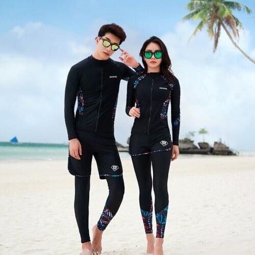 Surfing Swimsuits For Women Rashguard Plus Size Badpak Rash Guard Girls Surf Couple Female Surf Bikinis 2020 Tankini Swimwear