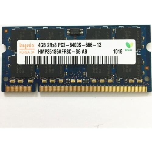 Hynix ddr2 RAM 4GB 800mhz ddr2 laptop memory 4GB 2Rx8 PC2-6400S-666-12 ddr2 800 4gb rams ddr2 laptop memory