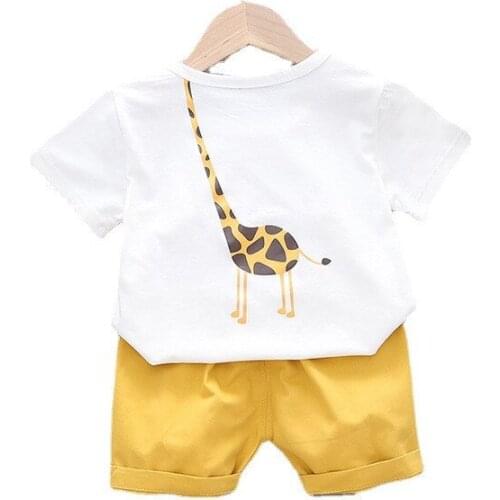 Summer Children Cartoon Clothes Baby Boys Girls T-Shirt Shorts2Pcs/Set Toddler Print Casual Costume New Kids Fashion Sport Suits