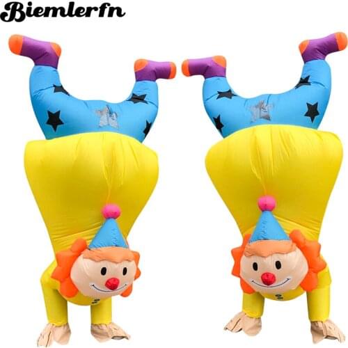 Blow Up Funny Inflatable Clown Costumes For Adult Cosplay Inflatable Costume Party Role Play for Halloween Christmas Birthday