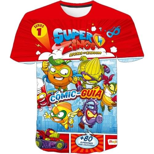 New Fashion Game T Shirt Summer Short Sleeve O-neck Tshirt Superzings Tees for Baby Boys Kids Casual Cartoon Tops Girls T-shirt