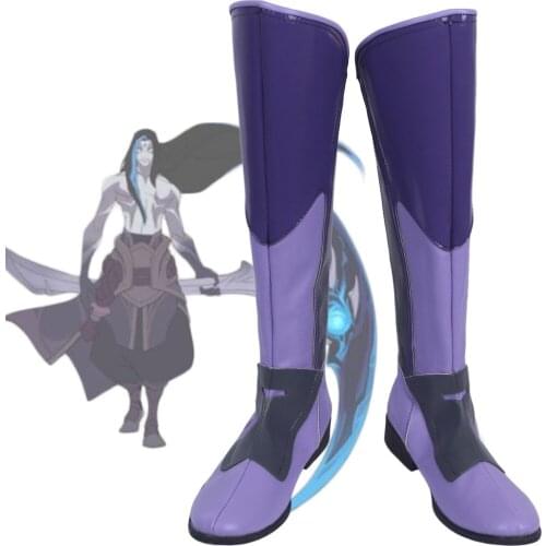 LOL The Shadow Reaper Shieda Kayn Cosplay Boots Shoes Custom Made