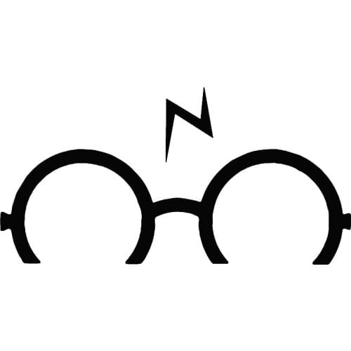 Glasses Car Decal Waterproof Removable Art Modern Rear windshield Decor Car Window T127