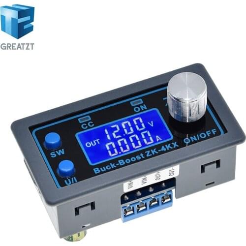 ZK-4KX CNC DC DC Buck Boost Converter CC CV 0.5-30V 4A Power Module Adjustable Regulated power supply For Solar Battery Charging