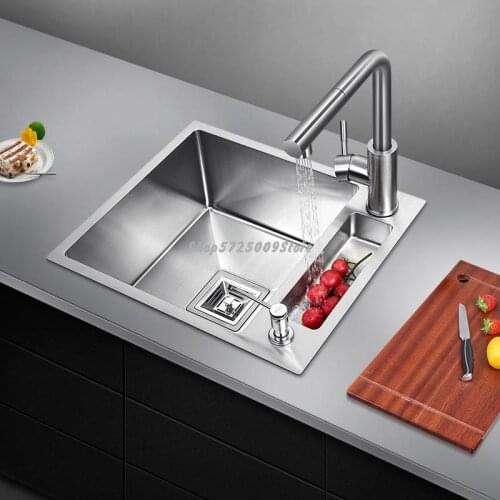 304 Stainless Steel Manual Sink Package Nice Bar Counter Pantry Balcony Single Sink Small Sink Kitchen Sink