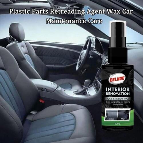 1pc Car Accessories Waxing Care 30ml Care Wax Agent Spray Car Accessories Plastic Refurbishing Renewed Parts Auto For Autom T9S9