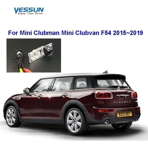 Yessun car License Plate Rear View Camera 4 LED Night Vision 170 Degree HD For Mini Clubman Mini Clubvan F54 2015~2019