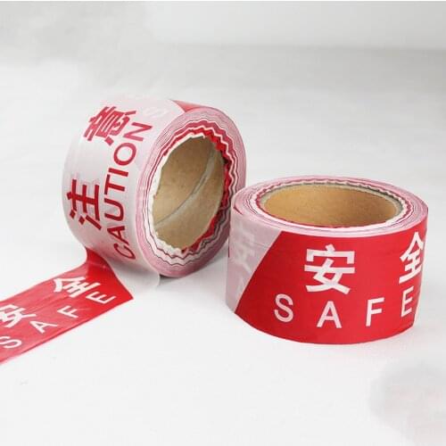 1pc disposable PE warning tape Engineering isolation belt guardrail belt Road construction isolation warning line