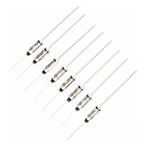 10PCS SF226E Cutoffs Thermal Fuse 227C 227 Degree 10A 250V new