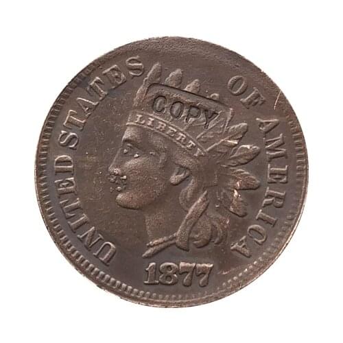 1877 Indian head cents coin copy